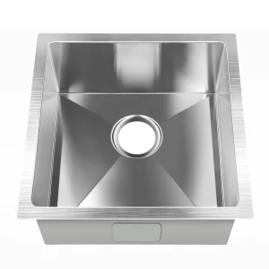 Kitchen Sink 44X44CM Stainless Steel Basin Single Bowl Silver